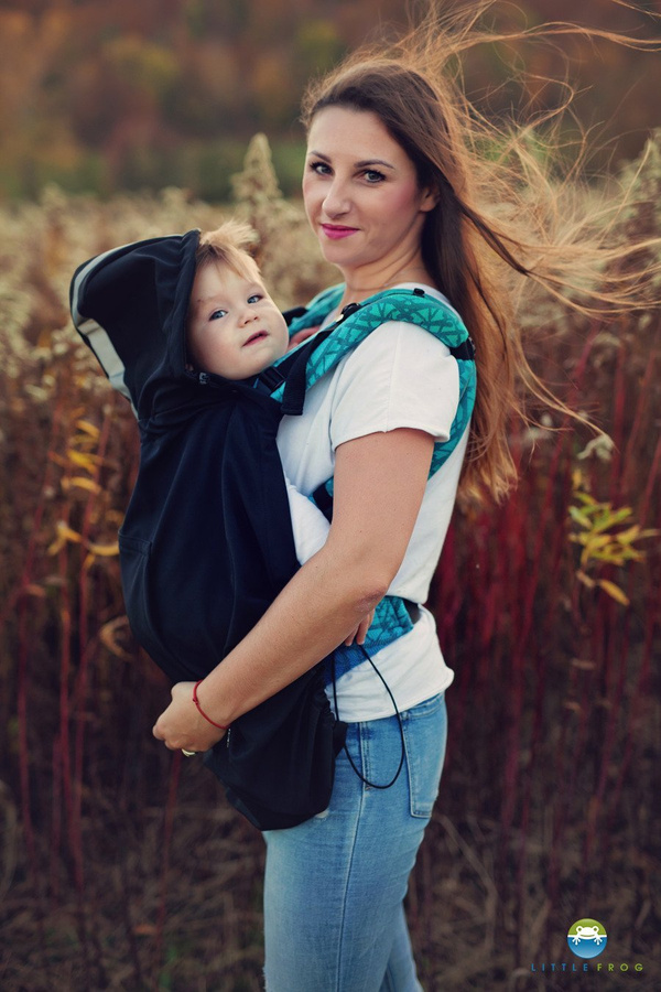 Babywearing Cover (softshell) - Black /2nd class