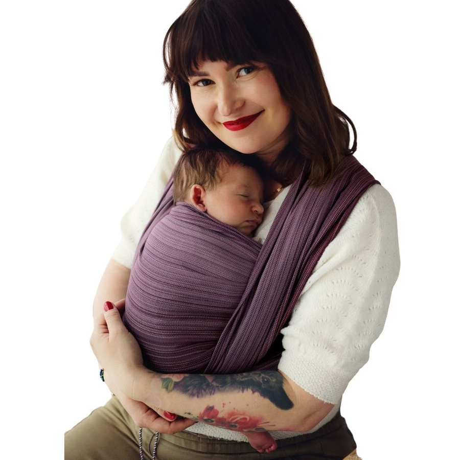Soft baby sling for beginners – Bamboo Rubellite - size 5/2nd class