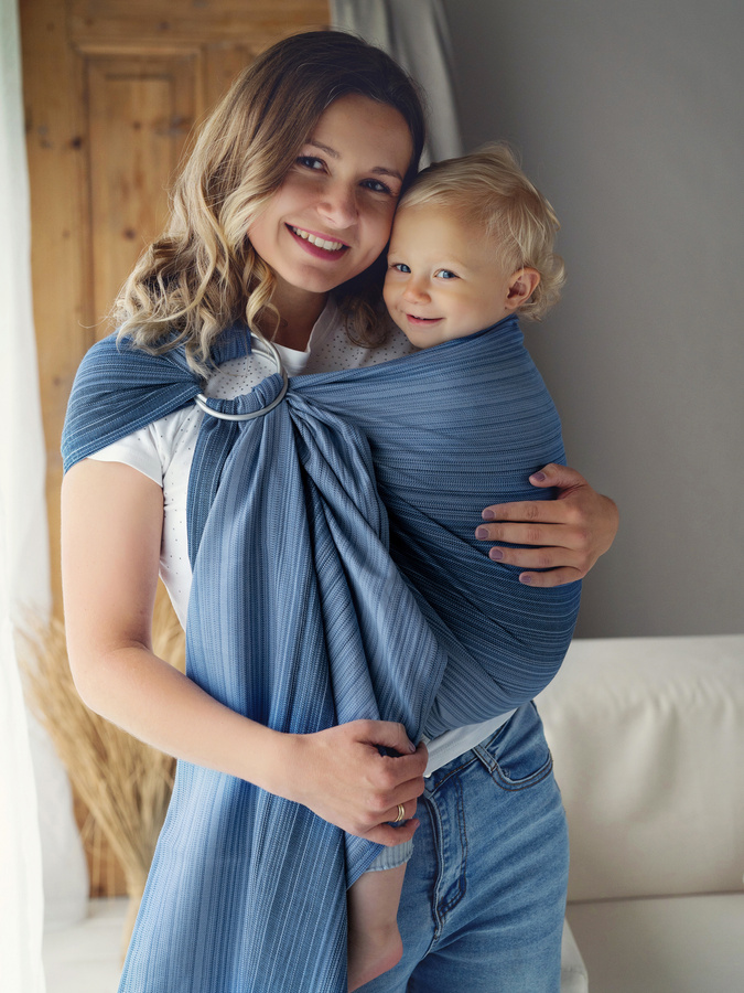 Ring Sling mit Bambus – Bamboo Celestite Größe M (2,0 m)