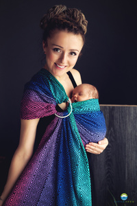 Ring sling Dark Aurora Cube - size S (1,7 m) /2nd class