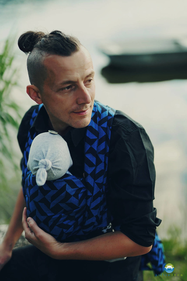 Fular tejido Indigo Dust - talla 5 (4,2 m )