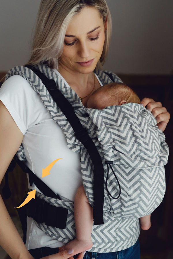 Les boucles inférieures (pour le porte-bébé Prime)