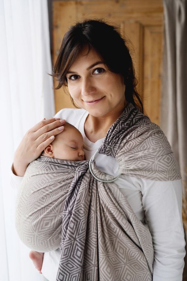 Ring Sling Tragetuch TENCEL™ Calm Cube - Größe L (2,3m)