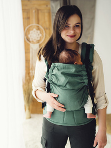 Porte-bébé ergonomique Prime Linen Salvia