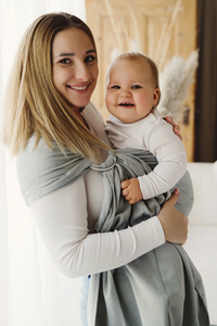 Sling cu inele Gray Moonstone mărimea S (1,7m)