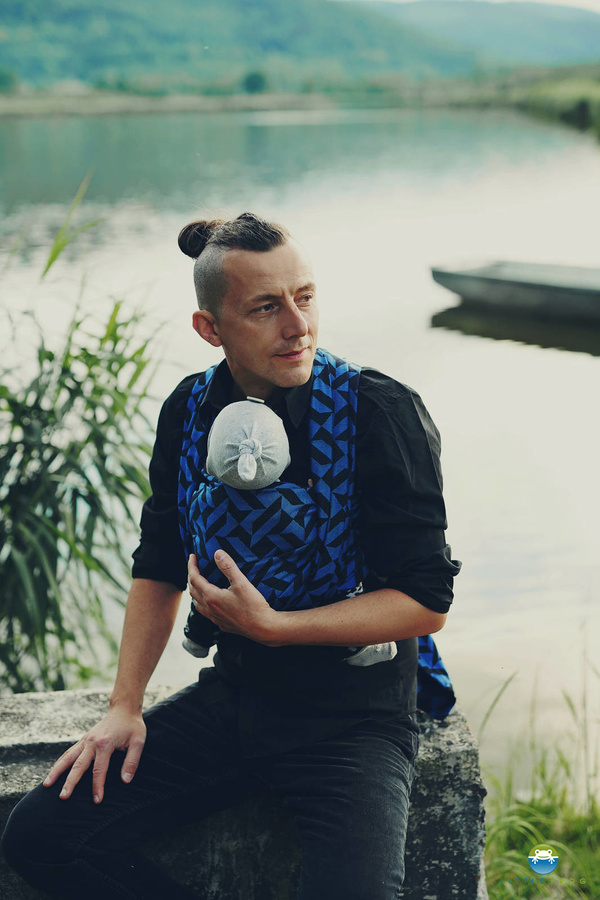 Fular tejido Indigo Dust - talla 5 (4,2 m )