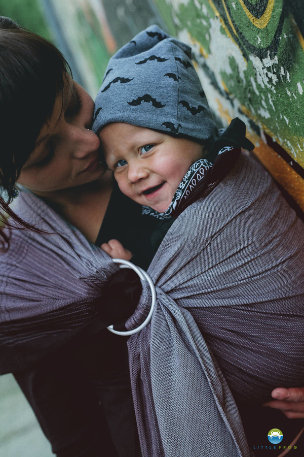 Ring Sling Tragetuch Obsidian- Größe M (2 m)