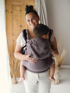 Ergonomische Trage für Kleinkinder Preschooler Pure Linen Frappe – 100% natürliches Leinen