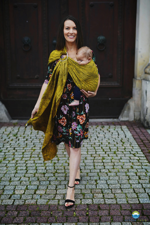 Ring Sling Tragetuch Lemon Wildness - Größe M (2m)