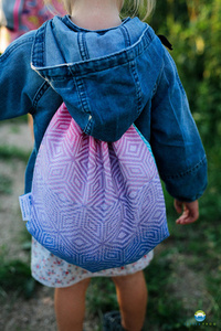 Drawstring Bag for wrap/sling -   Aurora Cube