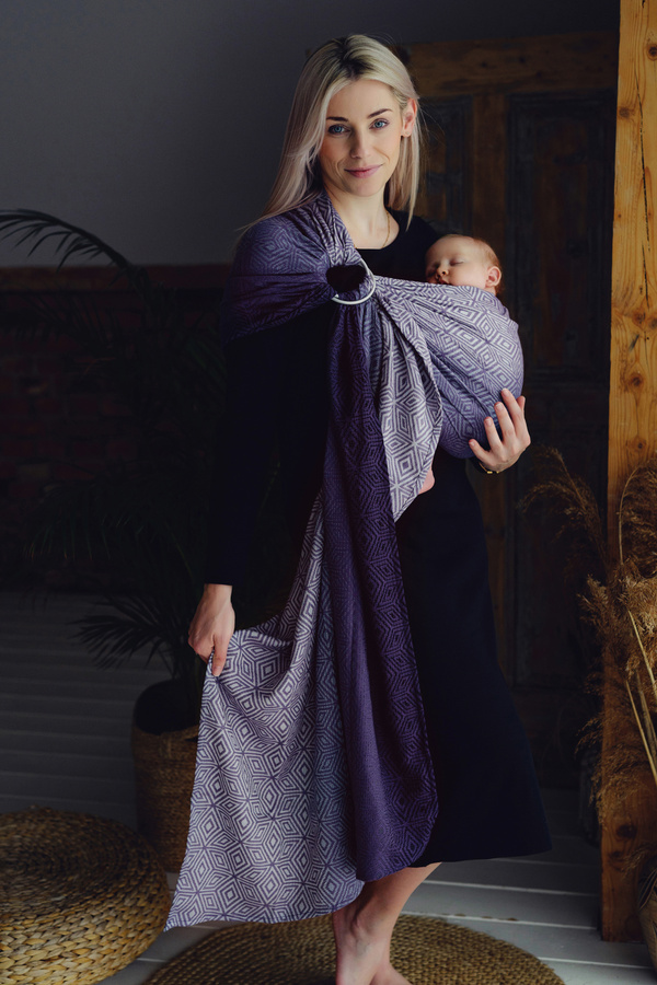 Sling cu inele TENCEL™ Iris Cube mărimea M (2 m) /Calitatea a II-a