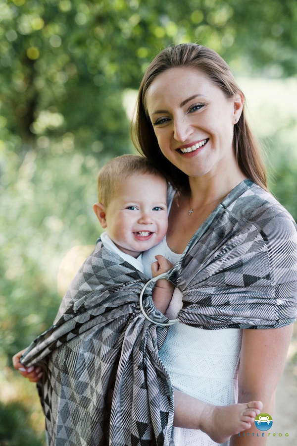 Ring Sling Tragetuch Grey Illusion - Größe M (2 m)/ 2. Wahl