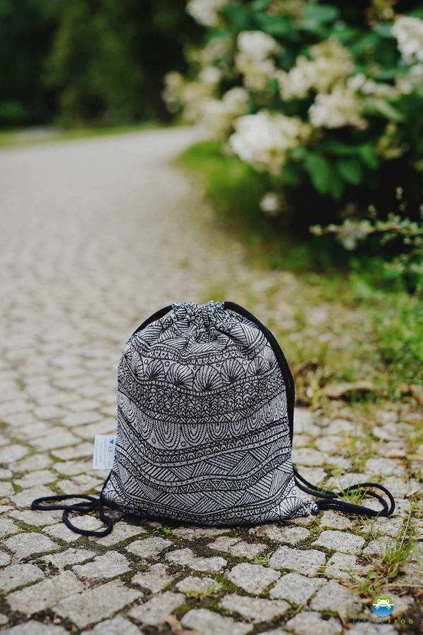 Drawstring Bag for wrap/sling - Carbon Harmony