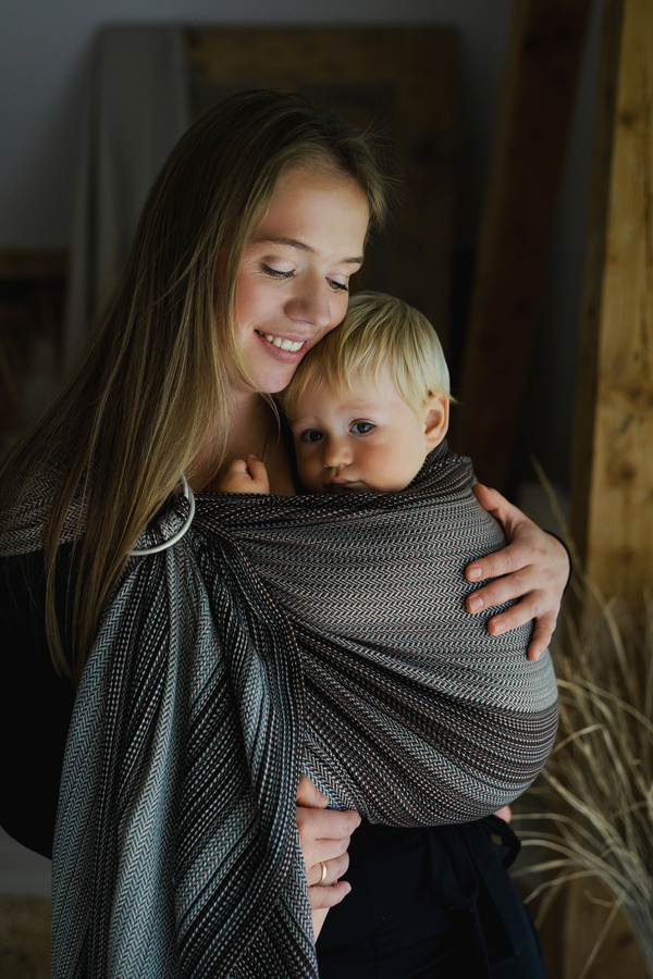 Ring Sling Tragetuch Brown Path  - Größe M (2m)