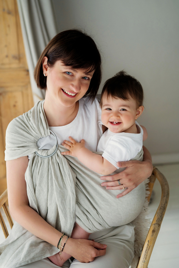 Ring sling Pure Linen Greige - size M (2 m)/2nd class