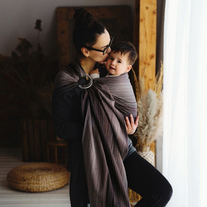 Brauner Ring Sling Bronzite M – natürliche Nähe immer griffbereit