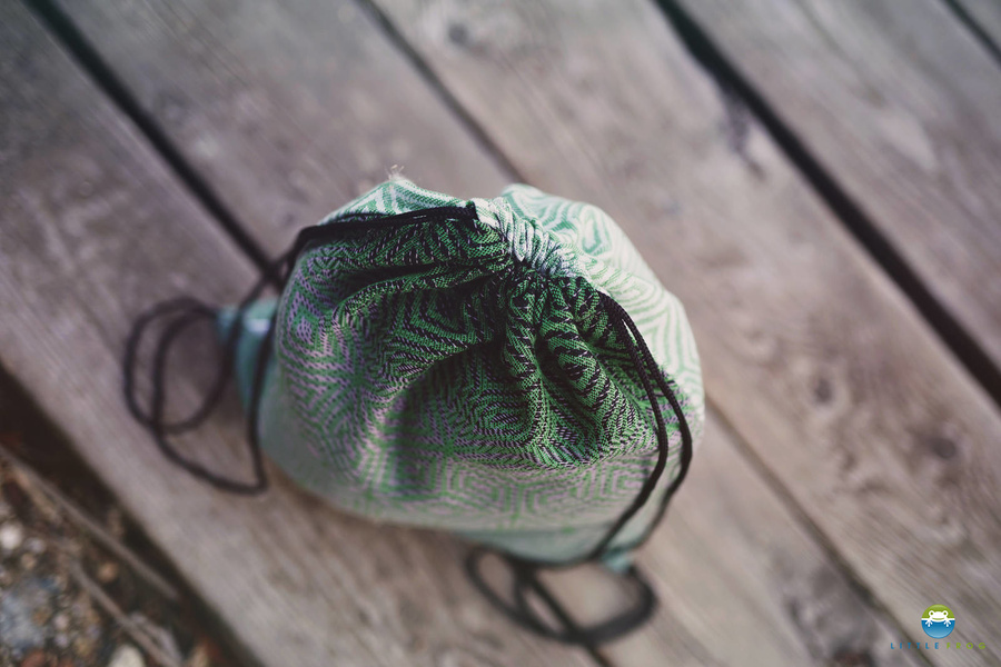 Drawstring Bag for wrap/sling - Mossy Cube