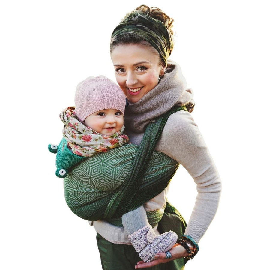 Fular tejido Mossy Cube - talla 9