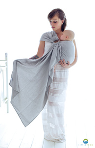 Ring Sling Tragetuch Grey Cube - Größe L (2,3m)