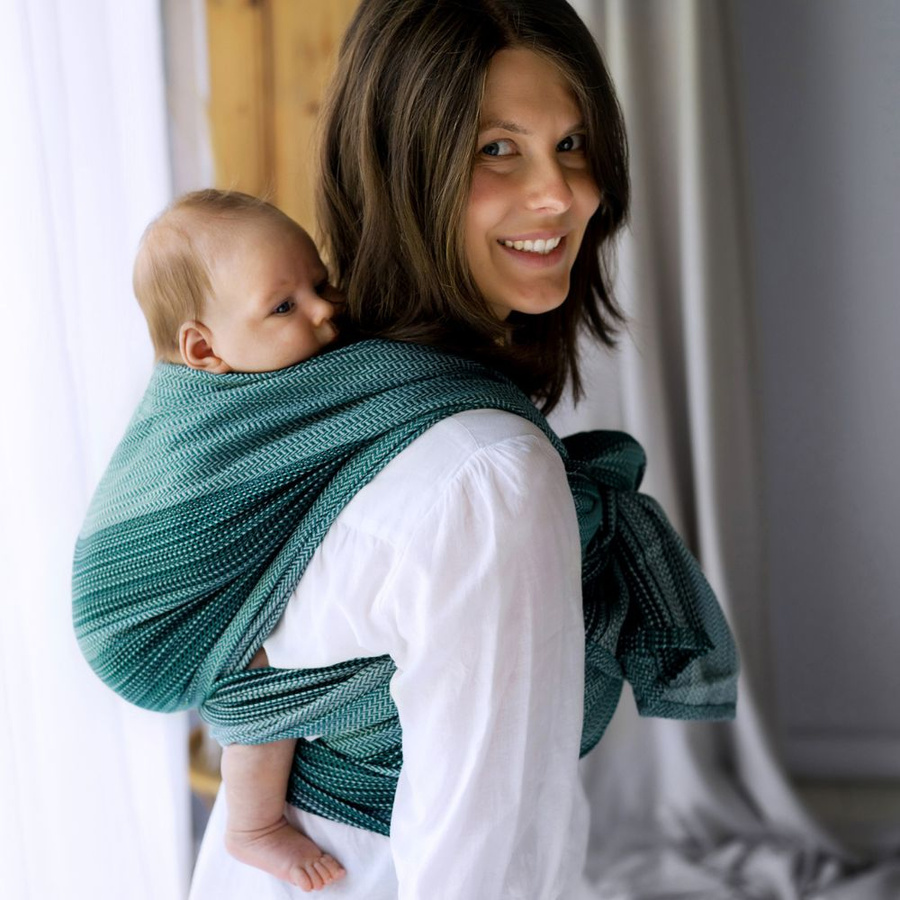 Eșarfă port-bebe Emerald Path mărimea 6