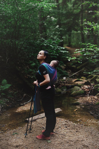 Écharpe de portage Bamboo Misty Zircon - taille 8