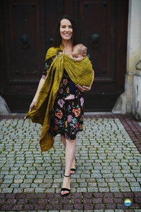 Ring Sling Tragetuch Lemon Wildness - Größe M (2m)