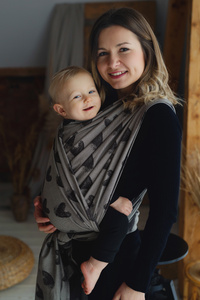 Braunes Tragetuch Cosy Love - Größe 6 - für Babys und Kleinkinder