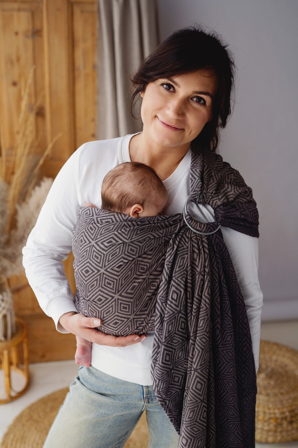 Ring Sling Tragetuch Bitter Cube - Größe M (2m)