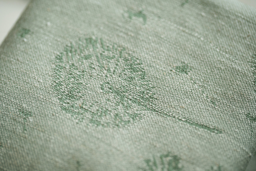 Linen Baby Carrier Prime Flow Lightness, Green Dandelion