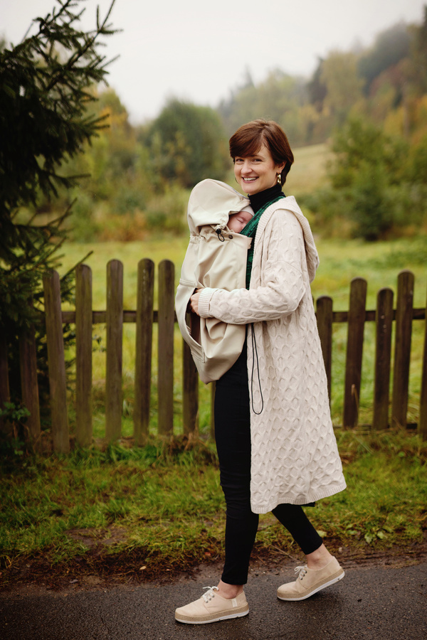 Babywearing Cover (softshell) - Beige