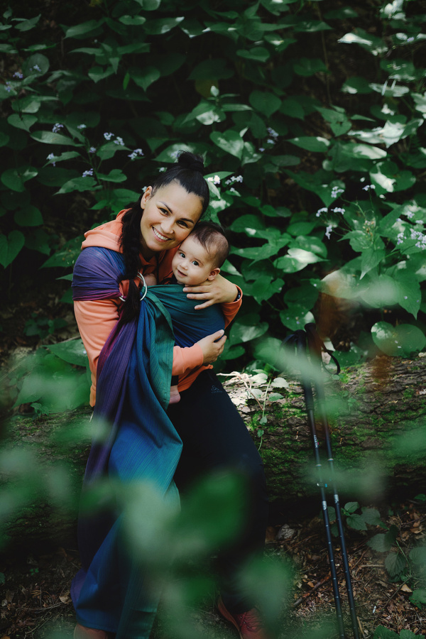 Ring sling Bamboo Misty Zircon - Größe M (2m) DEMO