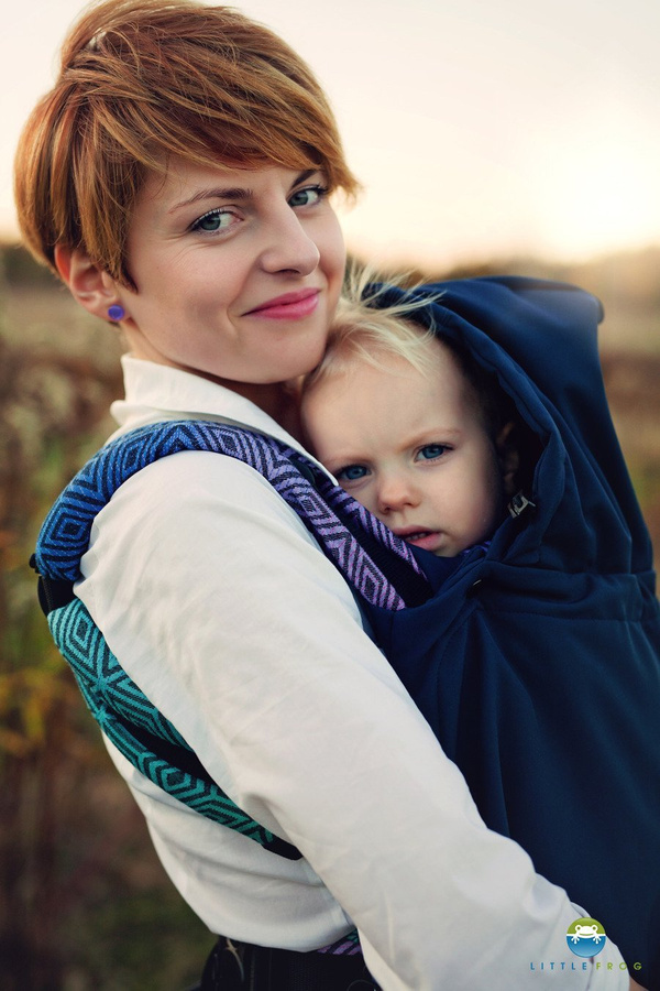 Babywearing Cover (softshell) - Navy /2nd class