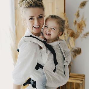 Marsupiu Preschooler Natural Wildness – ecru și bej, ergonomic pentru copii de 2–6 ani
