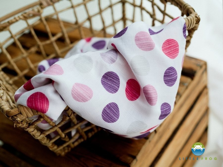 Little Frog Bambú Diaper - Lovely dots - 1pc