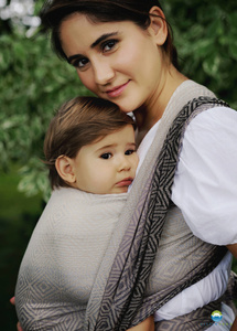 Baby Sling Tencel Smokey Cube size 4