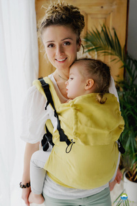 Baby Carrier Preschooler - Linen Amalfi Lemons