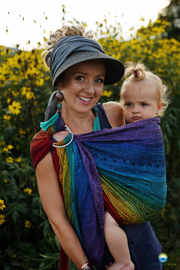 Ring sling Rainbow Harmony - size M (2m)