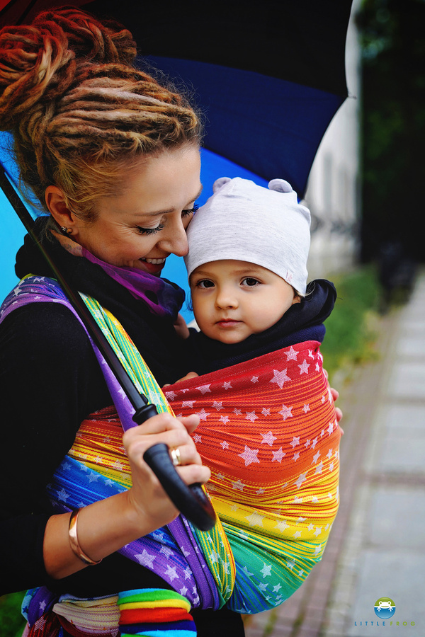 Chusta do noszenia dziecka Rainbow Stars 3,6 m
