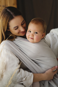 Eșarfă port-bebe Beige Moonstone mărimea 7 /Calitatea a II-a