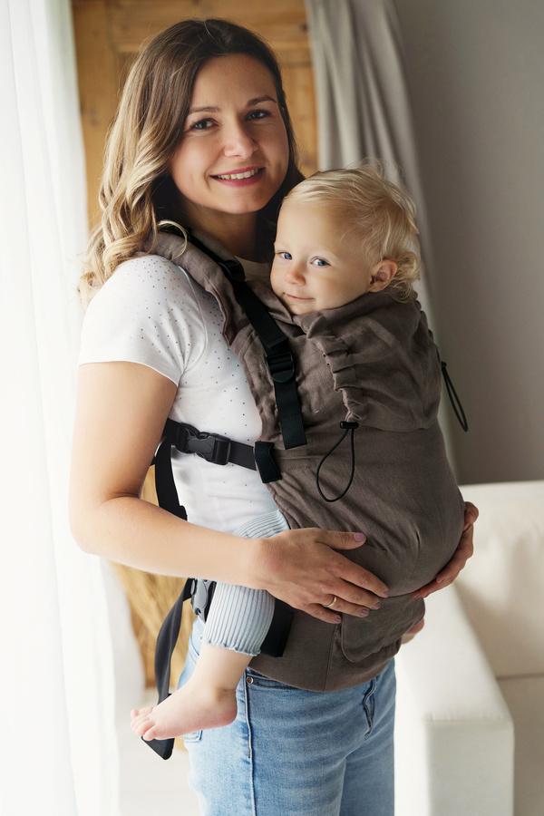 Ergonomic Baby Carrier Prime - Pure Linen Frappe