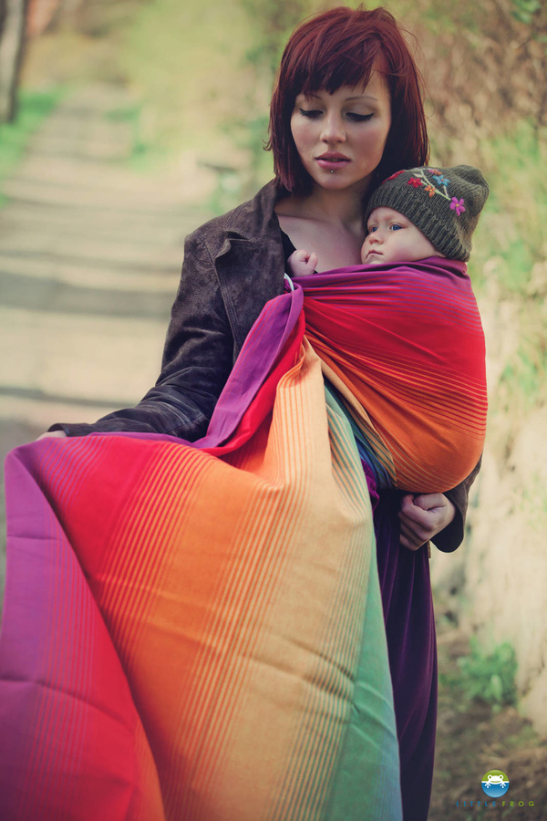 Ring Sling Tragetuch Ammolite in Love - Größe L (2,3m)