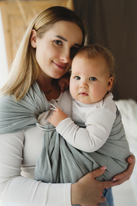 Sling cu inele Gray Moonstone mărimea S (1,7m)