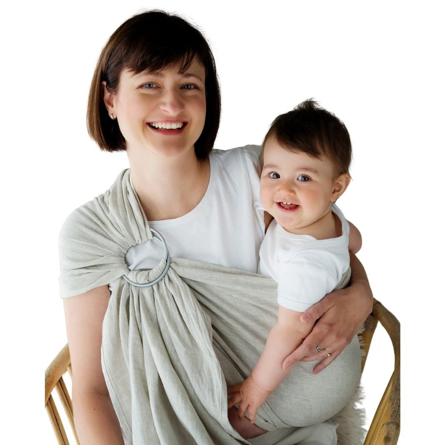 Ring sling Pure Linen Greige - size M (2 m)/2nd class
