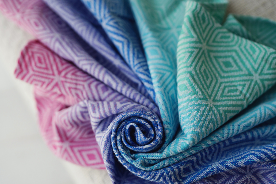 Ring Sling Tragetuch Aurora Cube - Größe M (2 m) /2. Wahl