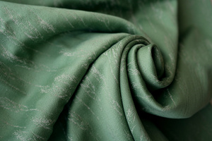 Eșarfă port-bebe țesută Linen Whisper mărimea 4 – cu in, verde, model subtil cu spice de iarbă