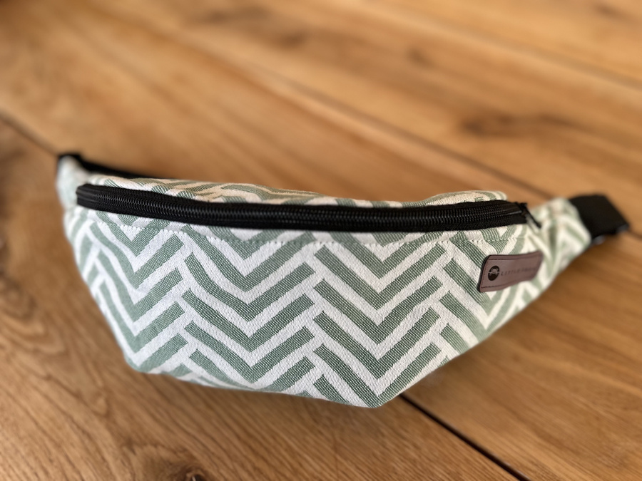Große WAIST BAG Little Frog - Smaragdgrüner Würfel
