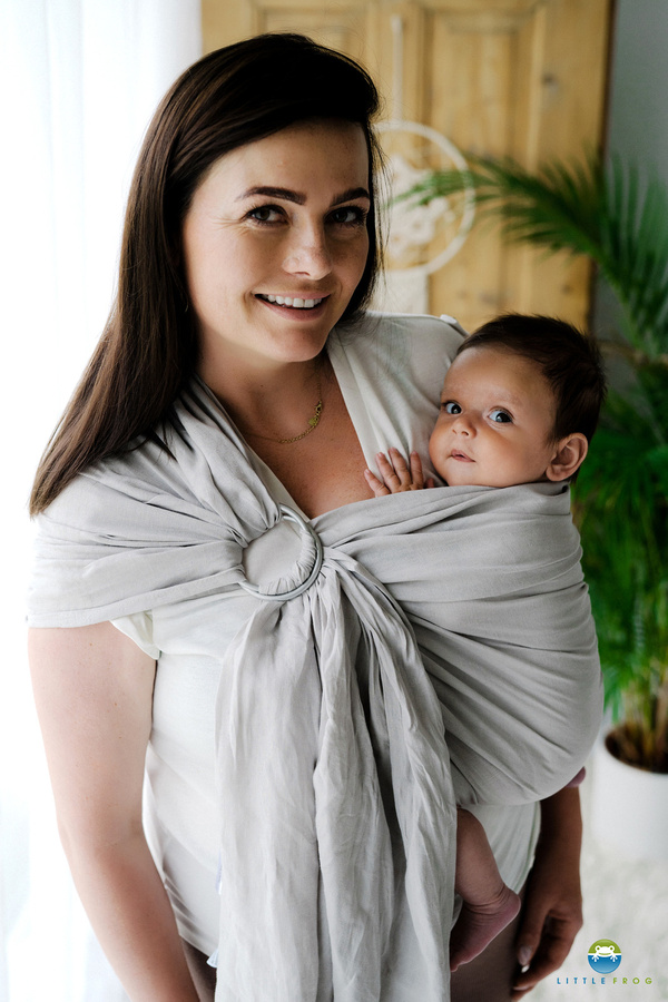 Ring sling Pure Linen Fossil- size S (1,7 m)