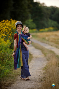 Ring Sling Tragetuch Rainbow Harmony - Größe L (2,3m)