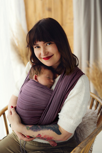 Fular tejido para principiantes Bamboo Rubellite - talla 6 /2ª clase