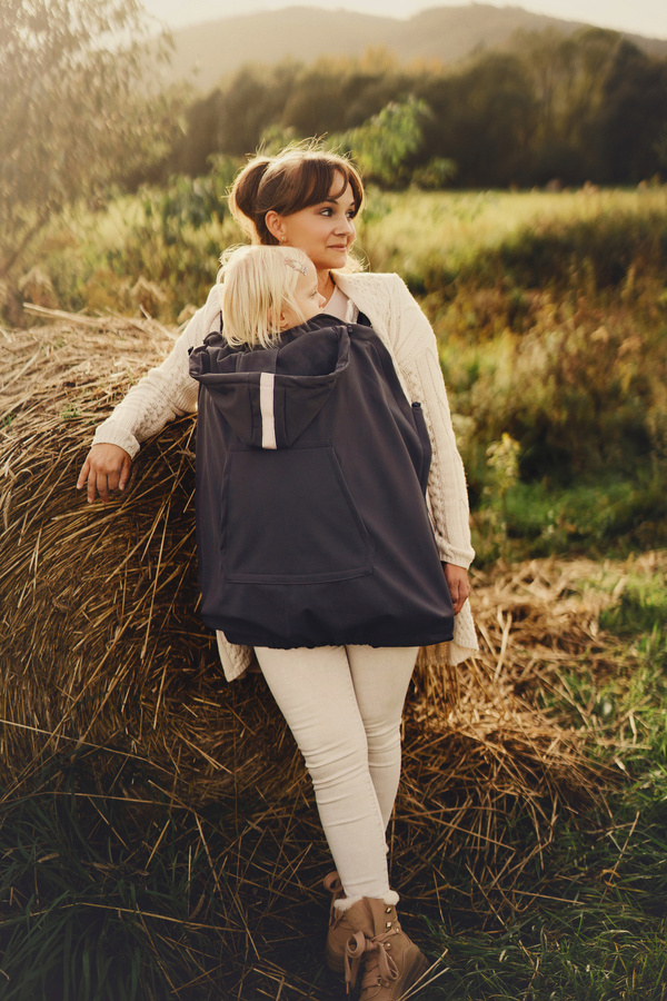 Osłonka do chust i nosidełek (softshell) - Slate / II Gatunek